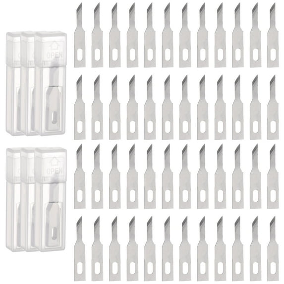 Uxcell Exacto Knife Blades #A16 Hobby Knife Blades Precision Exacto Blades Hobby Knife Blade Refills 60 Pack