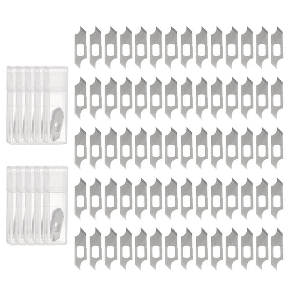 Uxcell Exacto Knife Blades Compass Hobby Knife Blades Precision Exacto Blades Hobby Knife Blade Refills 100 Pack