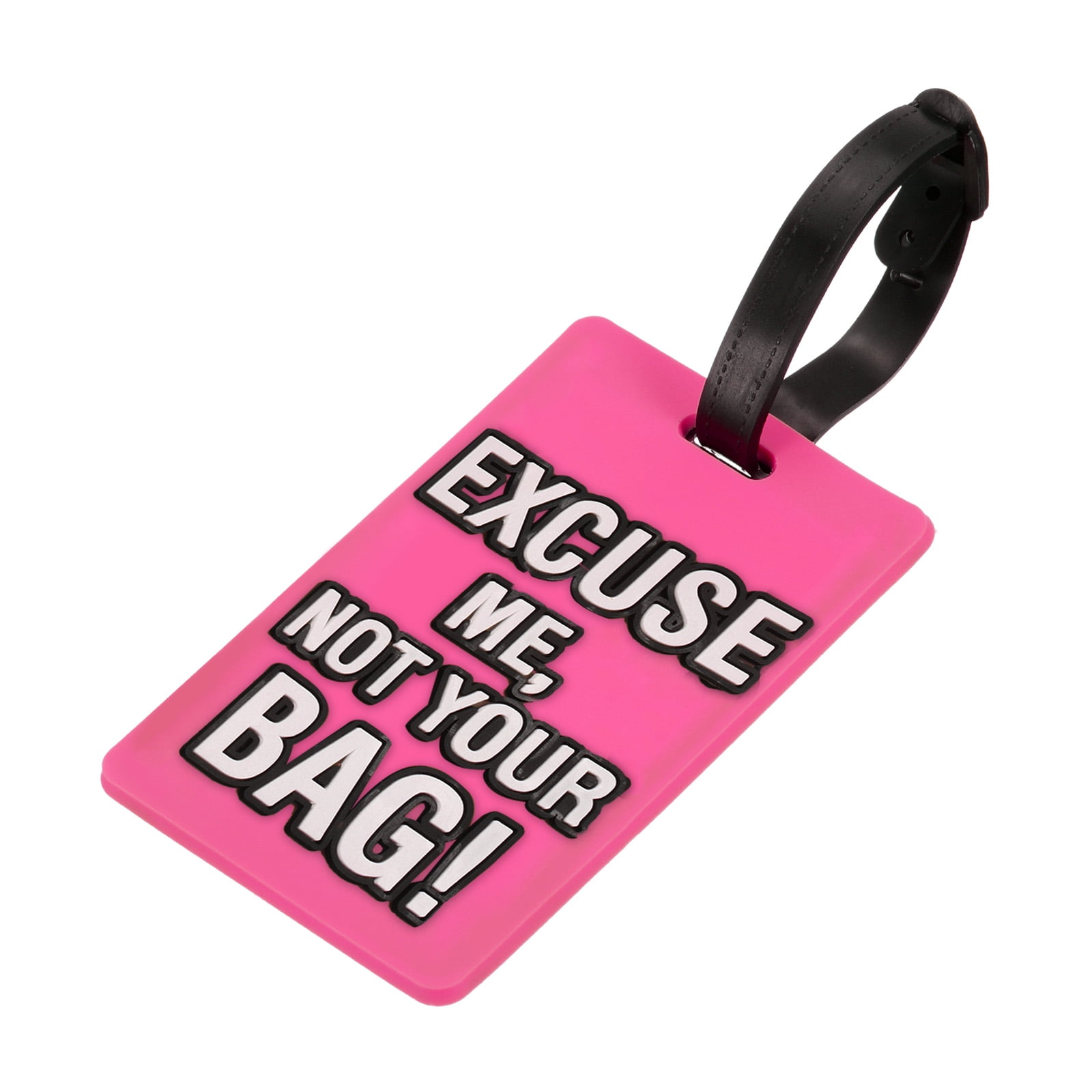 Uxcell Excuse Me, Not Your Bag Pattern PVC Luggage Tag Identifier Card