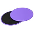 thumbnail image 1 of Uxcell Exercise Core Sliders, 180mm Glider Discs with Straps for Full Body Workout, Purple, 1Set, 1 of 5