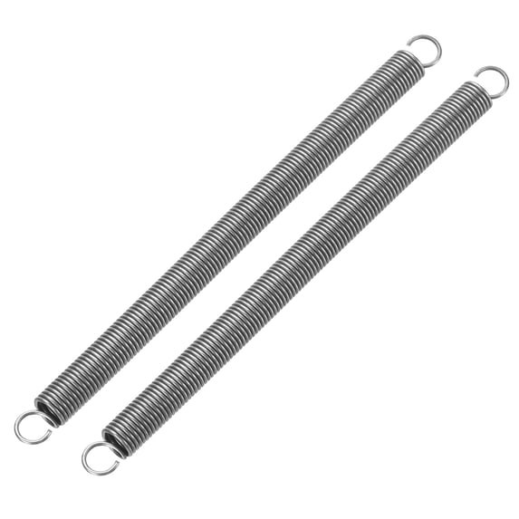 Uxcell Extension Spring, Wire Diameter Free Length Spring Steel Dual ...