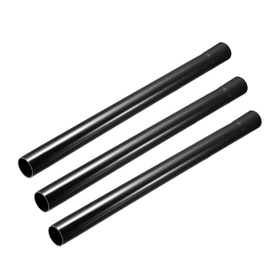 Uxcell Extension Wand 35mm Plastic Tube 45cm Length Extend Vacuum Cleaner Accessory Black 3Pcs