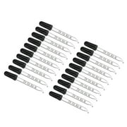 Uxcell Eye Dropper 1ml Glass Bent Tip Graduated Ear Dropper with Rubber Bulbs for Transfer Liquids Clear 2pcs 20