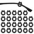 thumbnail image 1 of Cat Shape Eye Glasses Ear Grips, 12 Pairs Anti-Slip Eyeglass Ear Hooks with Box for Sunglasses Ear Hooks, Black, 1 of 7