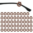 thumbnail image 1 of Cat Shape Eye Glasses Ear Grips, 25 Pairs Anti-Slip Eyeglass Ear Hooks with Box for Sunglasses Ear Hooks, Brown, 1 of 7