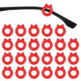 thumbnail image 1 of Cat Shape Eye Glasses Ear Grips, 12 Pairs Anti-Slip Eyeglass Ear Hooks with Box for Sunglasses Ear Hooks, Red, 1 of 7