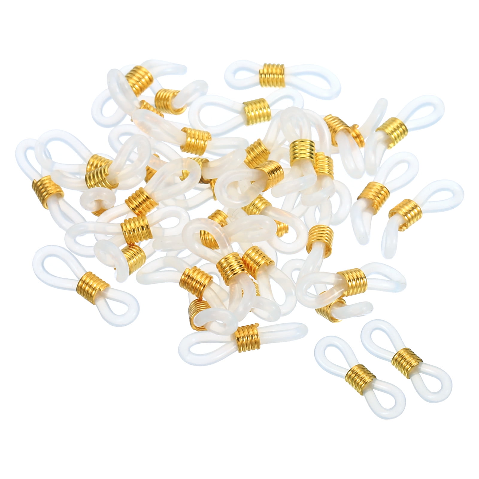 50-Pack Eyeglass Chain Connectors – Silicone Ends With Bead & Thread Styles – Secure & Stylish Glasses Holders For Reading, Sunglasses & Sports-657902