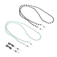 thumbnail image 1 of Uxcell Eyeglass Chains for Women, 2Pcs Stylish Glasses Chain Sunglass Strap Glasses Beaded String, Blue, Black, 1 of 5