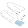 thumbnail image 1 of Uxcell Eyeglass Chains for Women, 2Pcs Stylish Glasses Chain Sunglass Strap Glasses Beaded String, White, 1 of 5