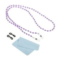 thumbnail image 1 of Uxcell Eyeglass Chains for Women, Stylish Glasses Chain Sunglass Strap Glasses Beaded String Holder, Purple, 1 of 5