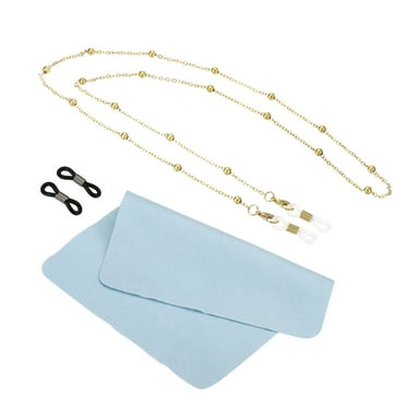 Uxcell Eyeglass Chains for Women, Stylish Glasses Chain Sunglass String for Reading Blue Light Glasses, Pale Gold