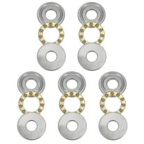 Uxcell F8-22M Miniature Thrust Ball Bearings 8x22x7mm Chrome Steel with Washers 5 Pack