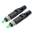 thumbnail image 1 of Uxcell FC/APC Fiber Optic Quick Connector, Single Mode Fiber Cable Quick Connector FC Fast Connectors Adapter, Pack of 2, 1 of 6