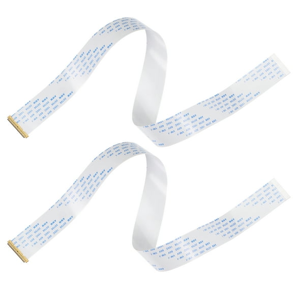 Uxcell FFC Cable 0.5mm Pitch 40 Pin 400mm Flat Ribbon Cable for LCD Screen B Type 2 Pack