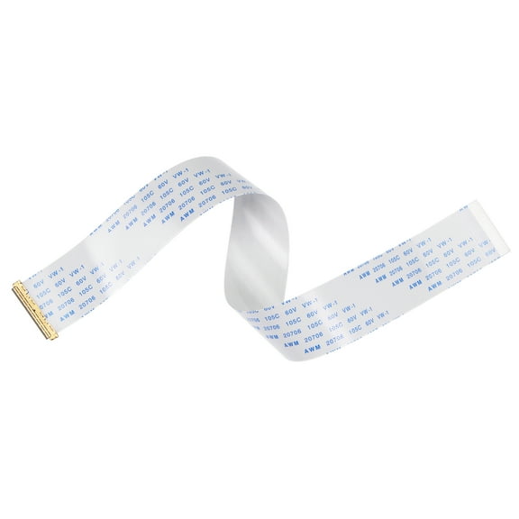 Uxcell FFC FPC Cable 0.5mm Pitch 40 Pin 250mm Flat Ribbon Cable for LCD Screen B Type