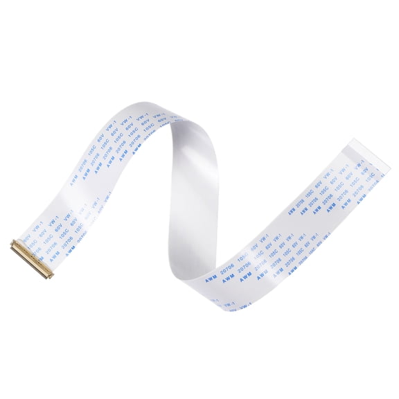 Uxcell FFC FPC Cable 0.5mm Pitch 40 Pin 300mm Flat Ribbon Cable for LCD Screen A Type