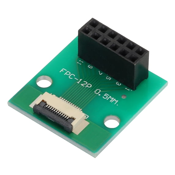 Uxcell FFC FPC Connector Board 12 Pin 0.5mm 2.54mm to 1.0mm 2.54mm TV PCB Converter Board