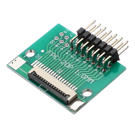Uxcell FFC FPC Connector Board 14 Pin 1mm Socket to 2.54mm Double Row of Bent Pins Flip-down Adapter, PCB Converter Board for LCD TV Digital Camera Laptop