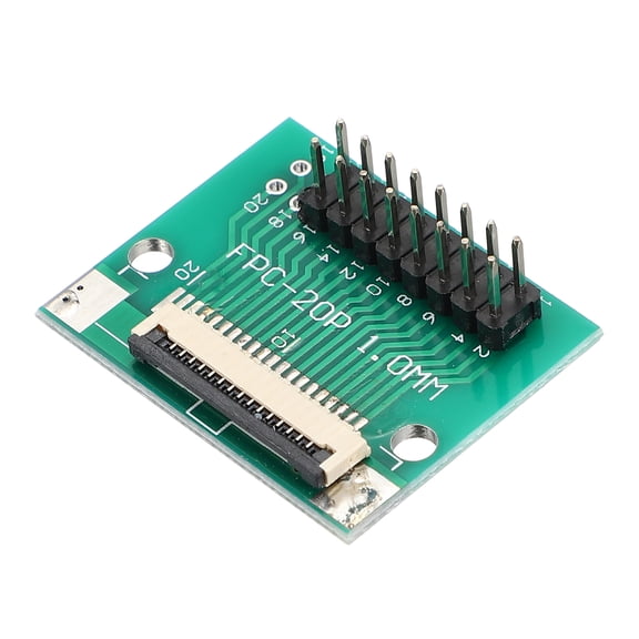 Uxcell FFC FPC Connector Board 15 Pin 1mm Socket to 2.54mm Double Row Straight Needles Flip-down Adapter, PCB Converter Board for LCD TV Digital Camera Laptop