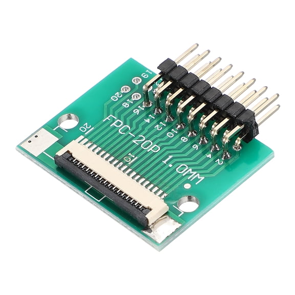 Uxcell FFC FPC Connector Board 16 Pin 1mm Socket to 2.54mm Double Row of Bent Pins Flip-down Adapter, PCB Converter Board for LCD TV Digital Camera Laptop