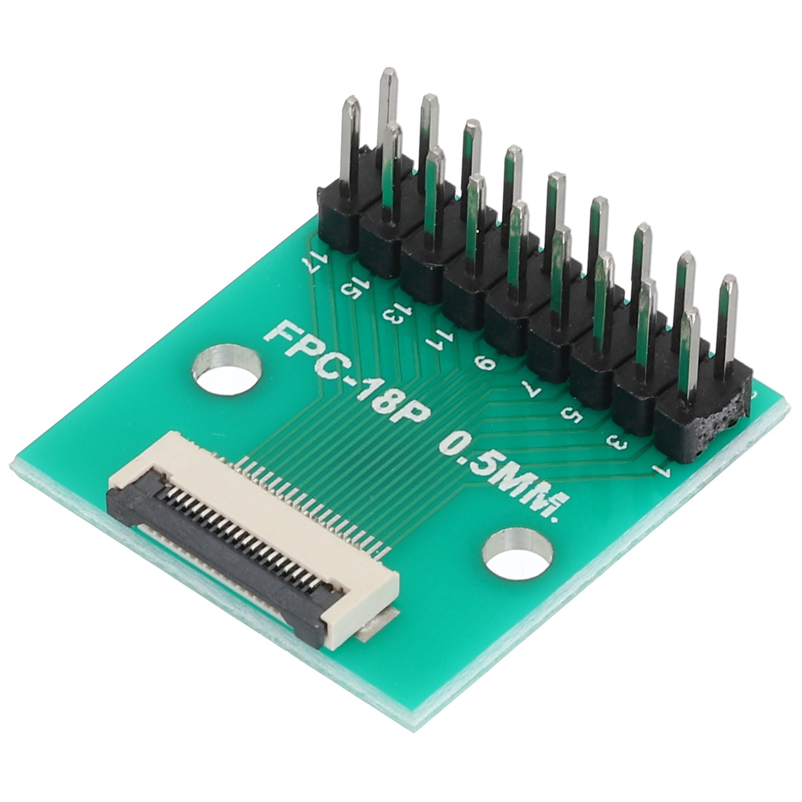 Uxcell FFC FPC Connector Board 18 Pin 0.5mm 2.54mm to 1.0mm 2.54mm