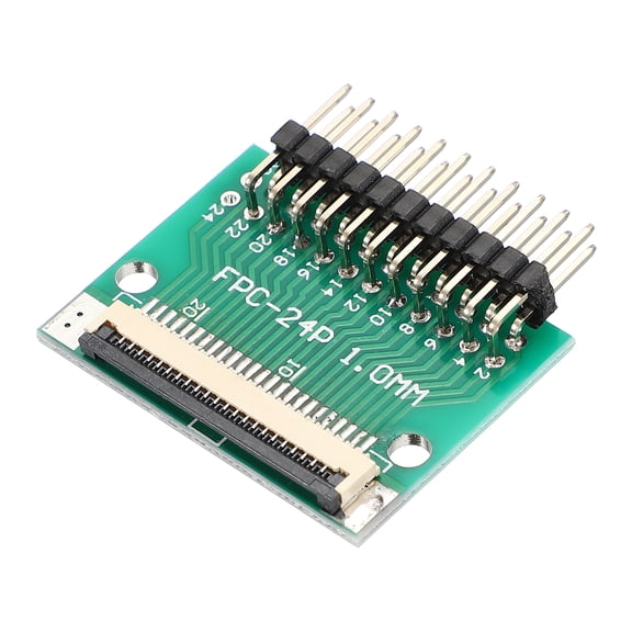 Uxcell FFC FPC Connector Board 22 Pin 1mm Socket to 2.54mm Double Row of Bent Pins Flip-down Adapter, PCB Converter Board for LCD TV Digital Camera Laptop