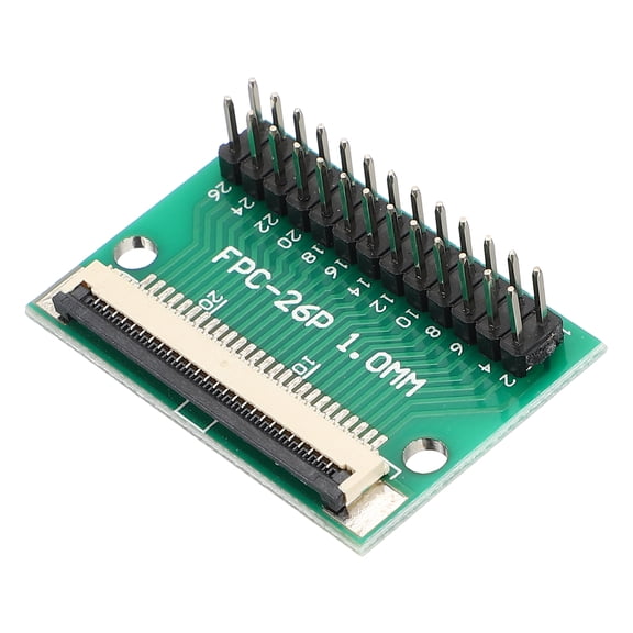 Uxcell FFC FPC Connector Board 26 Pin 1mm Socket to 2.54mm Double Row Straight Needles Flip-down Adapter, PCB Converter Board for LCD TV Digital Camera Laptop