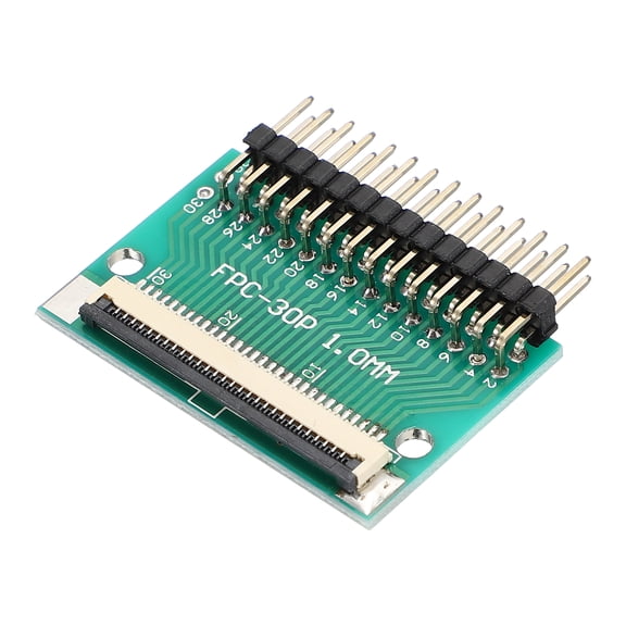 Uxcell FFC FPC Connector Board 28 Pin 1mm Socket to 2.54mm Double Row of Bent Pins Flip-down Adapter, PCB Converter Board for LCD TV Digital Camera Laptop