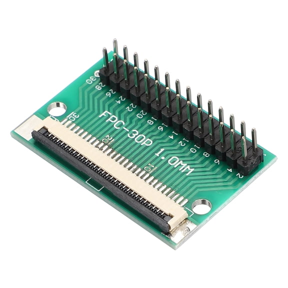 Uxcell FFC FPC Connector Board 28 Pin 1mm Socket to 2.54mm Double Row Straight Needles Flip-down Adapter, PCB Converter Board for LCD TV Digital Camera Laptop