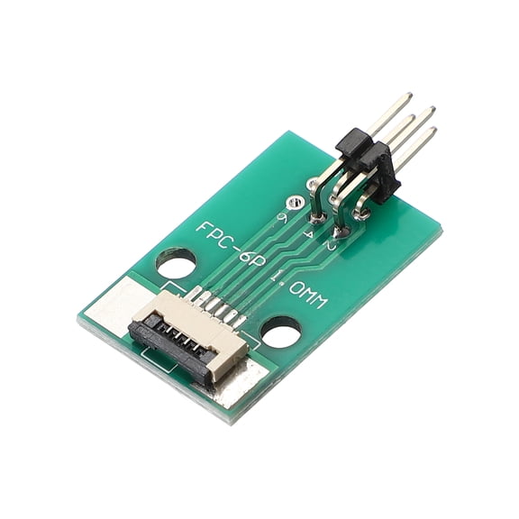 Uxcell FFC FPC Connector Board 4 Pin 1mm Socket to 2.54mm Double Row of Bent Pins Flip-down Adapter, PCB Converter Board for LCD TV Digital Camera Laptop