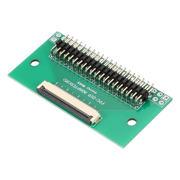 Uxcell FFC FPC Connector Board 40 Pin 0.5mm Socket to 2mm Double Row of Bent Pins Flip-down Adapter, PCB Converter Board for LCD TV Digital Camera Laptop