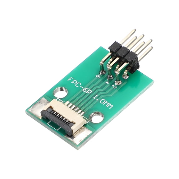Uxcell FFC FPC Connector Board 5 Pin 1mm Socket to 2.54mm Double Row of Bent Pins Flip-down Adapter, PCB Converter Board for LCD TV Digital Camera Laptop