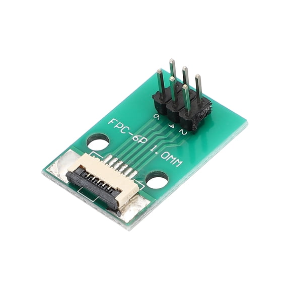 Uxcell FFC FPC Connector Board 5 Pin 1mm Socket to 2.54mm Double Row Straight Needles Flip-down Adapter, PCB Converter Board for LCD TV Digital Camera Laptop