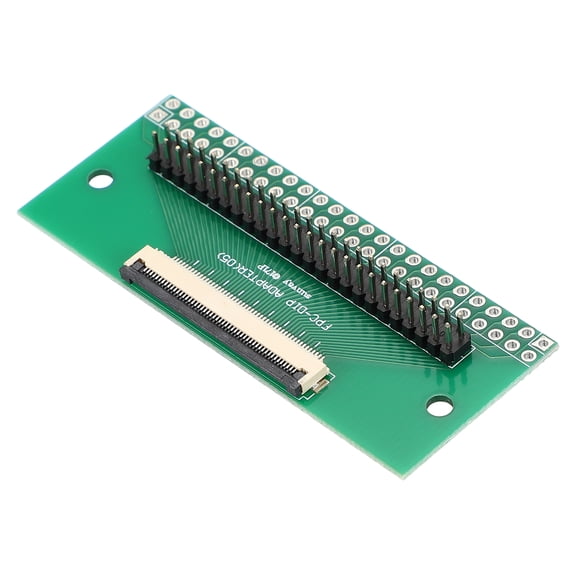 Uxcell FFC FPC Connector Board 50 Pin 0.5mm Socket to 2mm Double Row Straight Needles Flip-down Adapter, PCB Converter Board for LCD TV Digital Camera Laptop