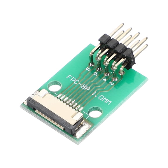 Uxcell FFC FPC Connector Board 8 Pin 1mm Socket to 2.54mm Double Row of Bent Pins Pull-down Adapter, PCB Converter Board for LCD TV Digital Camera Laptop