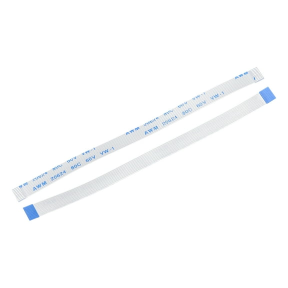 Uxcell FFC FPC Flat Flexible Cable 10 Pin 0.5mm 100mm (A Type) for LCD Laptop 10 Pack