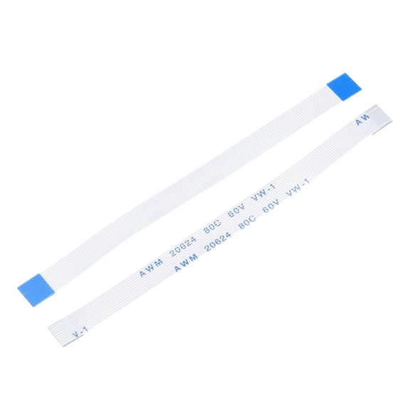 Uxcell FFC FPC Flat Flexible Cable, 10 Pins 0.5mm Pitch 80mm Long (A Type) for LCD 3D Printer Camera DVD TV Laptop Audio Pack of 5