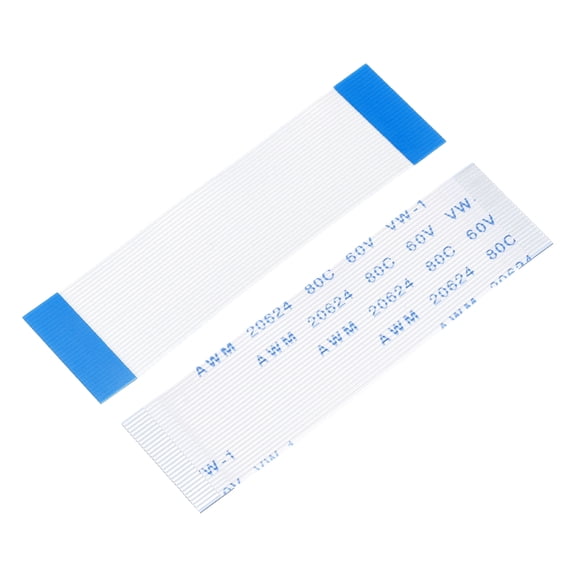 Uxcell FFC FPC Flat Flexible Cable, 28 Pins 0.5mm Pitch 60mm Long (A Type) for LCD 3D Printer Camera DVD TV Laptop Audio Pack of 5