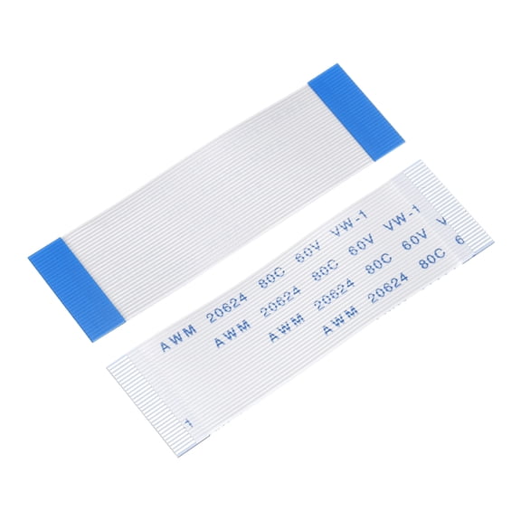 Uxcell FFC FPC Flat Flexible Cable, 30 Pins 0.5mm Pitch 60mm Long (A Type) for LCD 3D Printer Camera DVD TV Laptop Audio Pack of 5