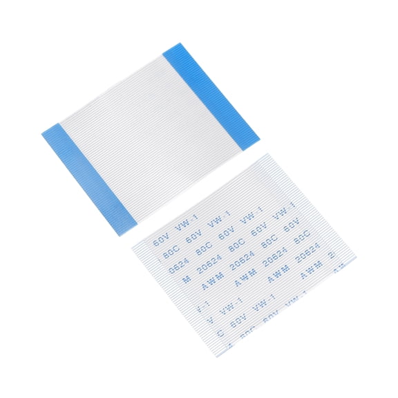 Uxcell FFC FPC Flat Flexible Cable, 60 Pins 0.5mm Pitch 30mm Long (A Type) for LCD 3D Printer Camera DVD TV Laptop Audio Pack of 5