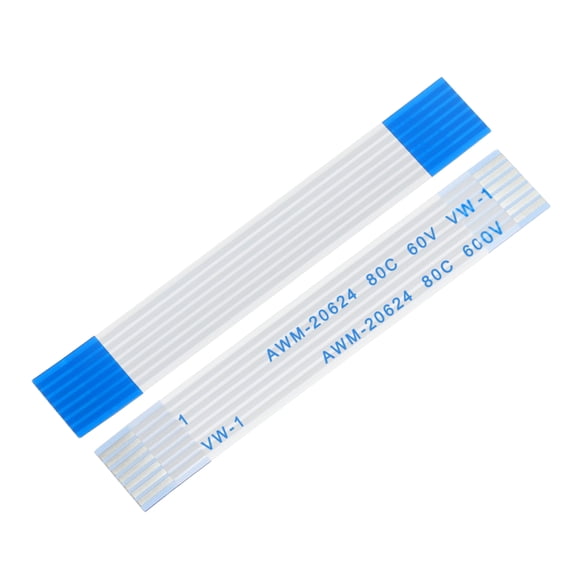 Uxcell FFC FPC Flat Flexible Cable, 7 Pins 1mm Pitch 50mm Long (A Type) for LCD 3D Printer Camera DVD TV Laptop Audio Pack of 20