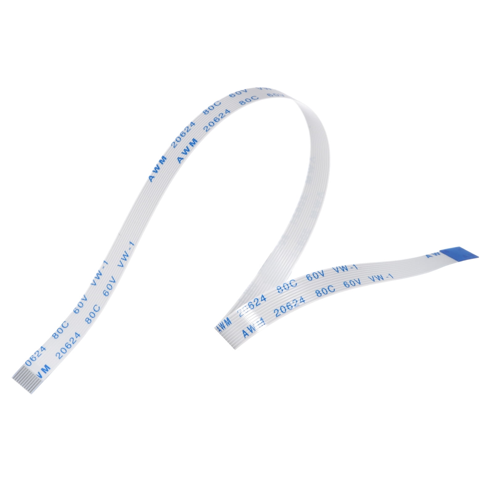 Uxcell FFC Ribbon Flat Flexible Cable 10 Pin 0.5mm 200mm (B Type) for ...