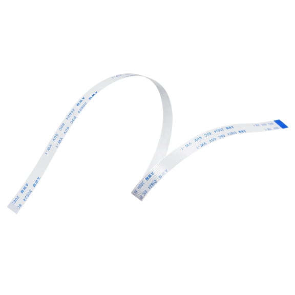 Uxcell FFC Ribbon Flat Flexible Cable 12 Pin 0.5mm 300mm (B Type) for LCD Laptop 10 Pack
