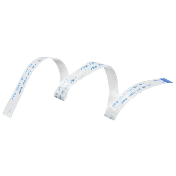 Uxcell FFC Ribbon Flat Flexible Cable 16 Pin 0.5mm 300mm (B Type) for LCD Laptop 10 Pack