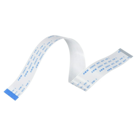 Uxcell FFC Ribbon Flat Flexible Cable 28 Pin 0.5mm 200mm (B Type) for LCD Laptop 5 Pack