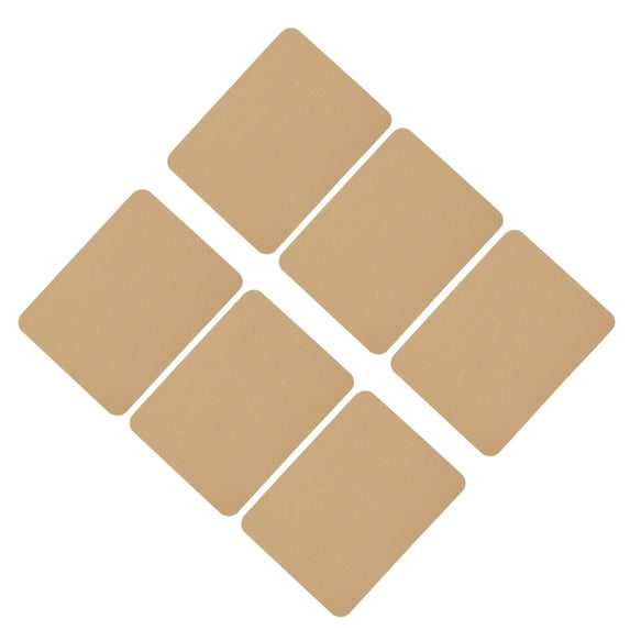 Uxcell 6 Pcs Iron on Patches Fabric Repair Patches for Clothes Khaki