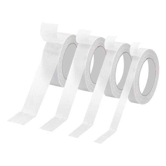 Uxcell Fabric Tape, 4 Roll Carpet Tape Mesh Tape, 33 Feet x 0.6/0.8/1.2/1.6", White