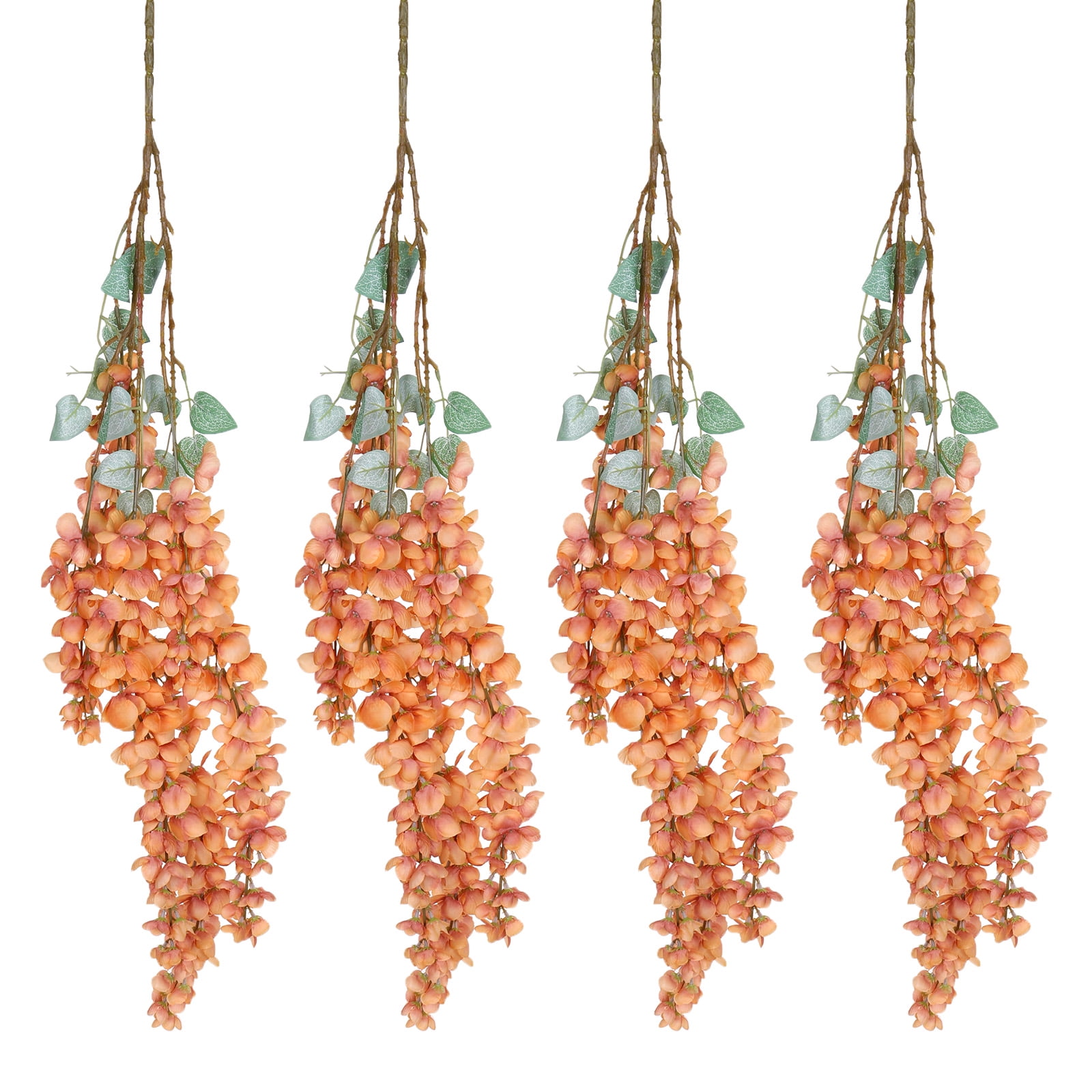 Uxcell Fake Hanging Vine Flower Artificial Vine Silk Flowers 39.4 Inch