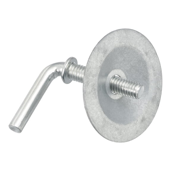 Uxcell Fan Base Screw - Universal 7-Shaped with Large Washer M8 Screw Fan Base Bolts Replacement Fasteners, for Securing Fan Mounting Stand, Silver