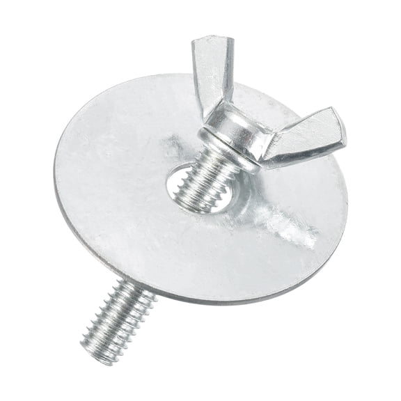 Uxcell Fan Base Screw - Universal Wing Screw with Small Washer M6 Screw Fan Base Bolts Replacement Fasteners, for Securing Fan Mounting Stand, Silver
